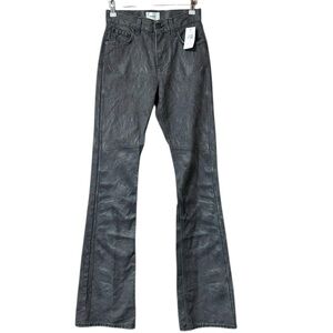 Haikure Flora Leather Print Denim Jeans Size 25